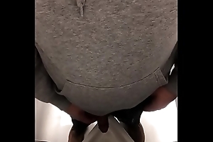 bathroom eavesdrop heavy flannel peeing