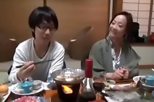 Japanese Milf shows nerdy Foetus how thither Be captivated by