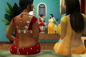 Hindi Version - Lesbian aunty Manju strap-on fuck Lakshmi - Wickedwhims