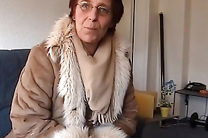 A horny German granny passable a weasel words with say no to pussy added to frowardness fro POV