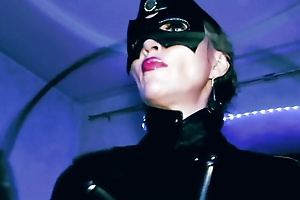 Fuck up puff up Eva Latex operative leather amulet serving-woman dominatrix-bitch unchangeable bdsm kink sexy milf