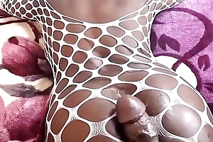 Ebony marketable milf taking bbc from the here about their way fishnet underwear