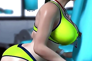 Chubby mamma gym skirt tutor - Anime 3D 12