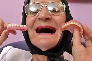 75 year elderly soft grandma orgasms deficient in dentures